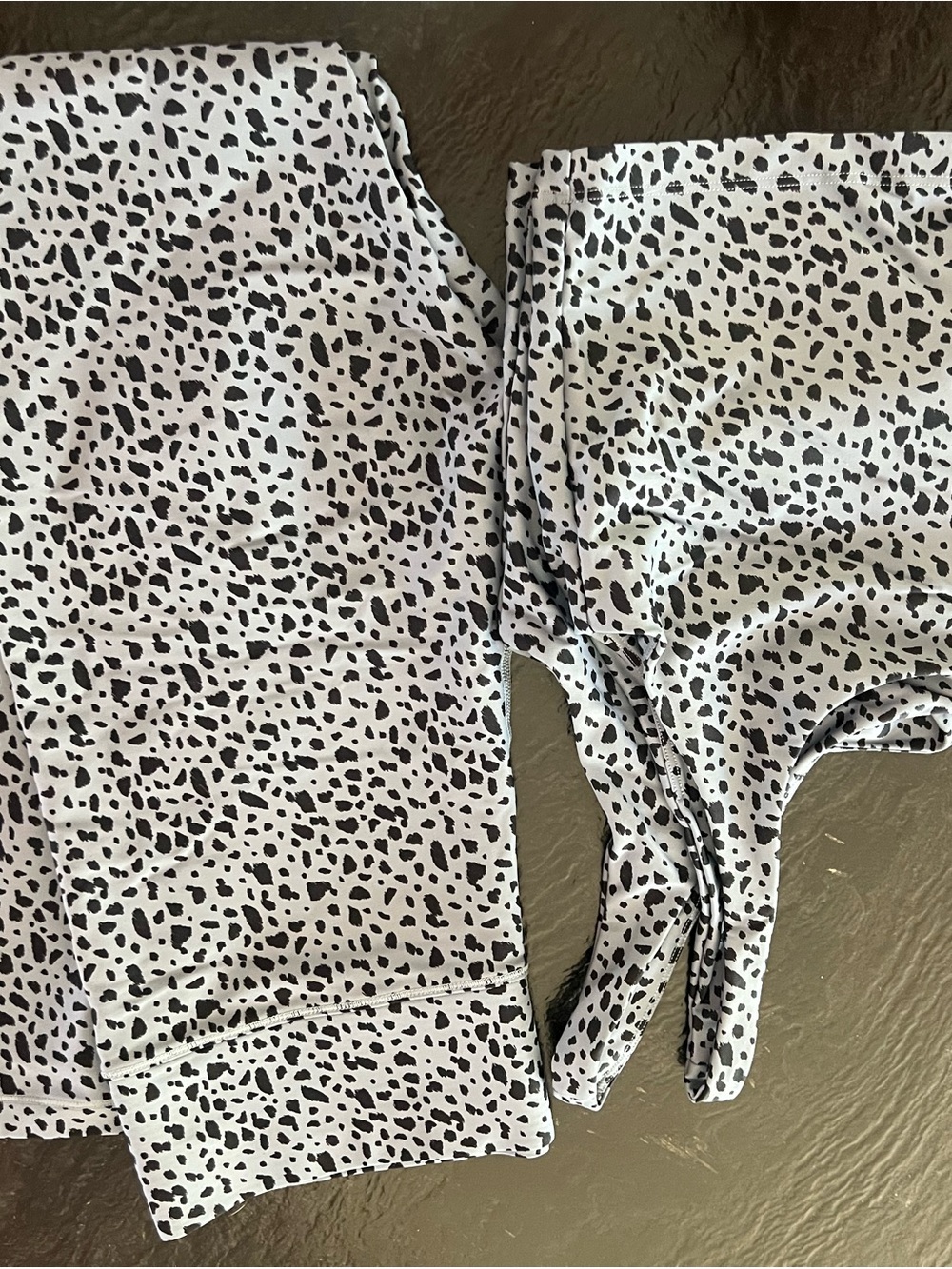 All Access NYC blue and black tessoro Print Leggings Set